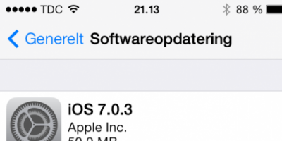 Apple klar med ny opdatering til iOS 7
