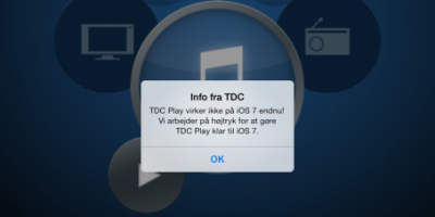 TDC: Opdater ikke til iOS 7