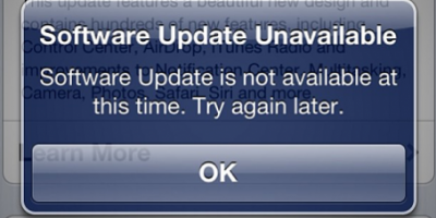 iOS 7 – har du oplevet problemer med at downloade opdateringen?