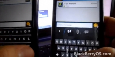 Første kig på BlackBerry Messenger til Android