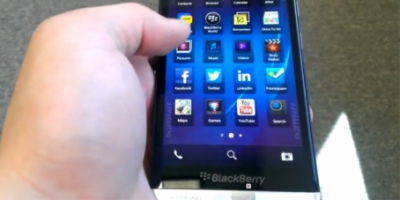 BlackBerry Z30 fanget i videoklip