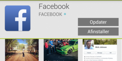 Facebook opdateret til Android – nu med klistermærker