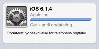 Apple udsender opdatering til iPhone 5 – iOS 6.1.4