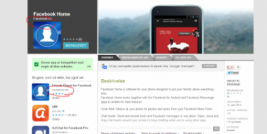 Advarsel: Falsk Facebook Home app i omløb