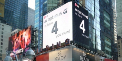 LG har også indtaget Times Square
