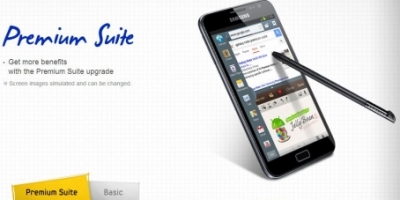 Samsung Galaxy Note får nu også Premium Suite
