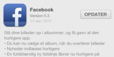 iOS-brugere får ny Facebook opdatering