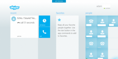 Sådan ser Skype ud til Microsofts Surface tablet