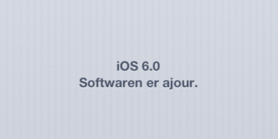 iOS 6.0 beta 1 – de første indtryk på iPhone 4S