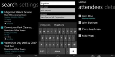 Søg i kalenderen på Windows Phone