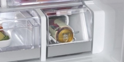 LG-køleskab køler en sodavand på fire minutter