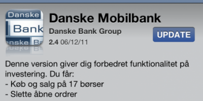 Ny version af Danske Banks mobilbank