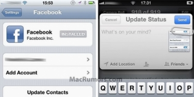 Kommer iOS 5 med Facebook integration?