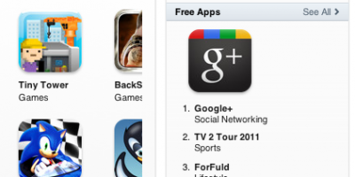 Google+ er nummer ét i iTunes