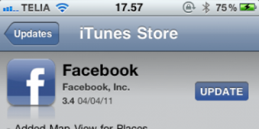 Facebook til iPhone opdateret