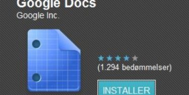 Google Docs får egen applikation