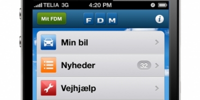 FDM klar med bil-app til iPhone