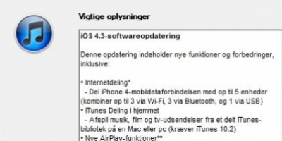Nu kan du hente iOS 4.3 til iPhone og iPad
