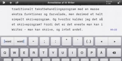 iA Writer til iPad – den moderne skrivemaskine (test)