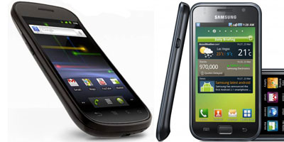 Sammenligning: Samsung Galaxy S mod Google Nexus S