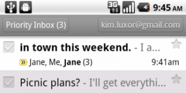 Gmail på Android har fået nye funktioner