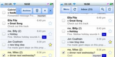 Google forbedrer Gmail til iPhone