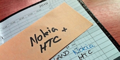 Sådan følger du Nokia og HTC events