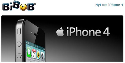 Bibob sælger snart iPhone 4