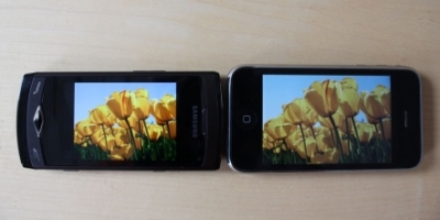 Duel: Hvem har den bedste skærm? Samsung Wave eller iPhone 3GS