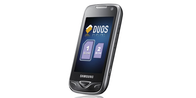 Samsung B7722 med 3G har plads til to SIM-kort