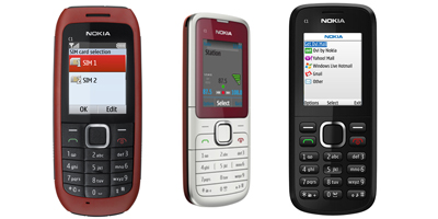 Tre nye C1-mobiler fra Nokia