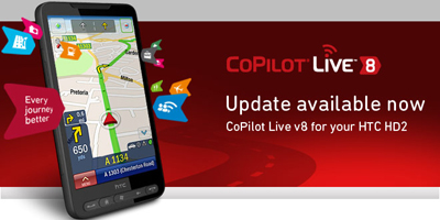 CoPilot Live 8 opdatering til HTC HD2
