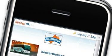 Køb koncertbilletten med mobilen