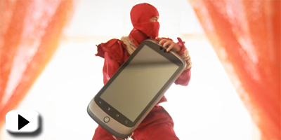Über-cool Nexus One Ninja-video