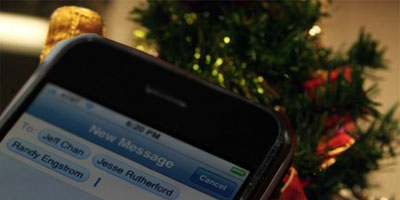 Unge ønsker ‘god jul’ på SMS