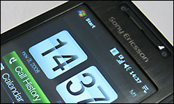 Se Sony Ericsson Xperia X1 med HTC-brugerflade