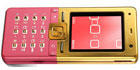 Sony Ericsson T650i i rosa og guld