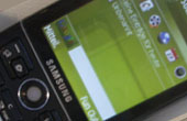 Samsung fremviser SGH-i550 med GPS