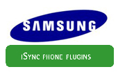 Samsungtelefoner med iSync-understøttelse