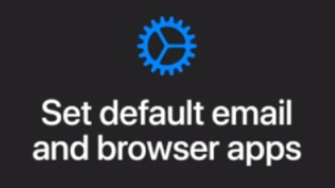 I iOS 14 og iPadOS 14 kan man vælge standard email- og browser app