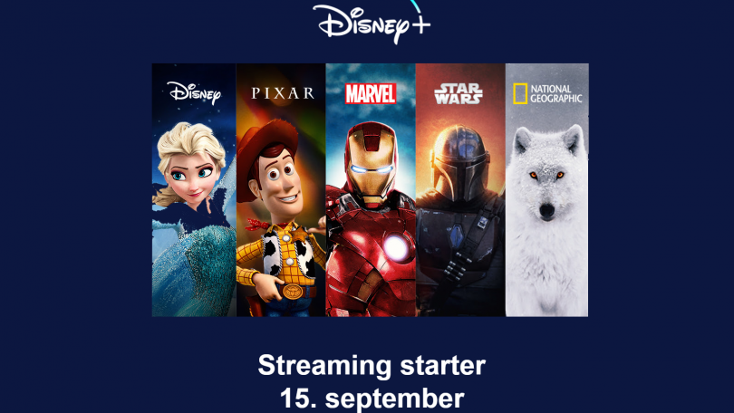 Streamingtjenesten Disney+ kommer til Danmark 15. september
