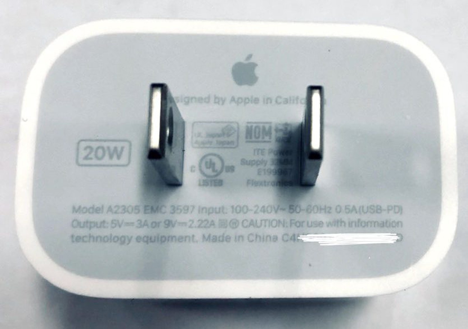 20W USB-C oplader Apple