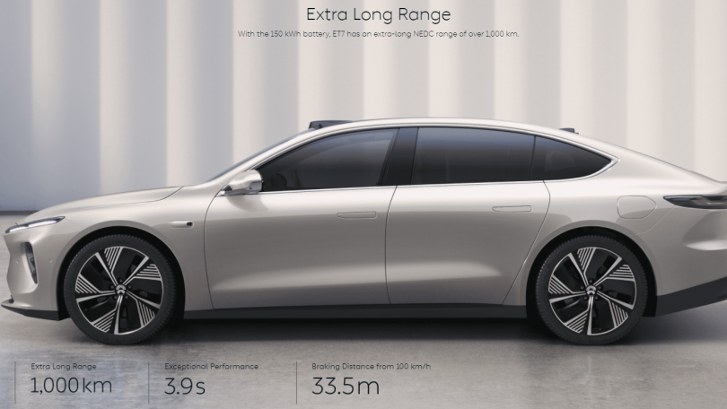 Elbilen Nio ET7 lanceret – pas på, Tesla