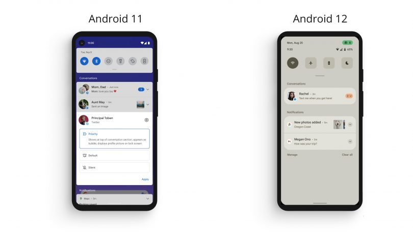 Billeder af Android 12 lækket – store ændringer på vej