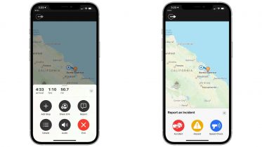 Nu kan du rapportere om uheld og fartkontroller i Apples Kort-app