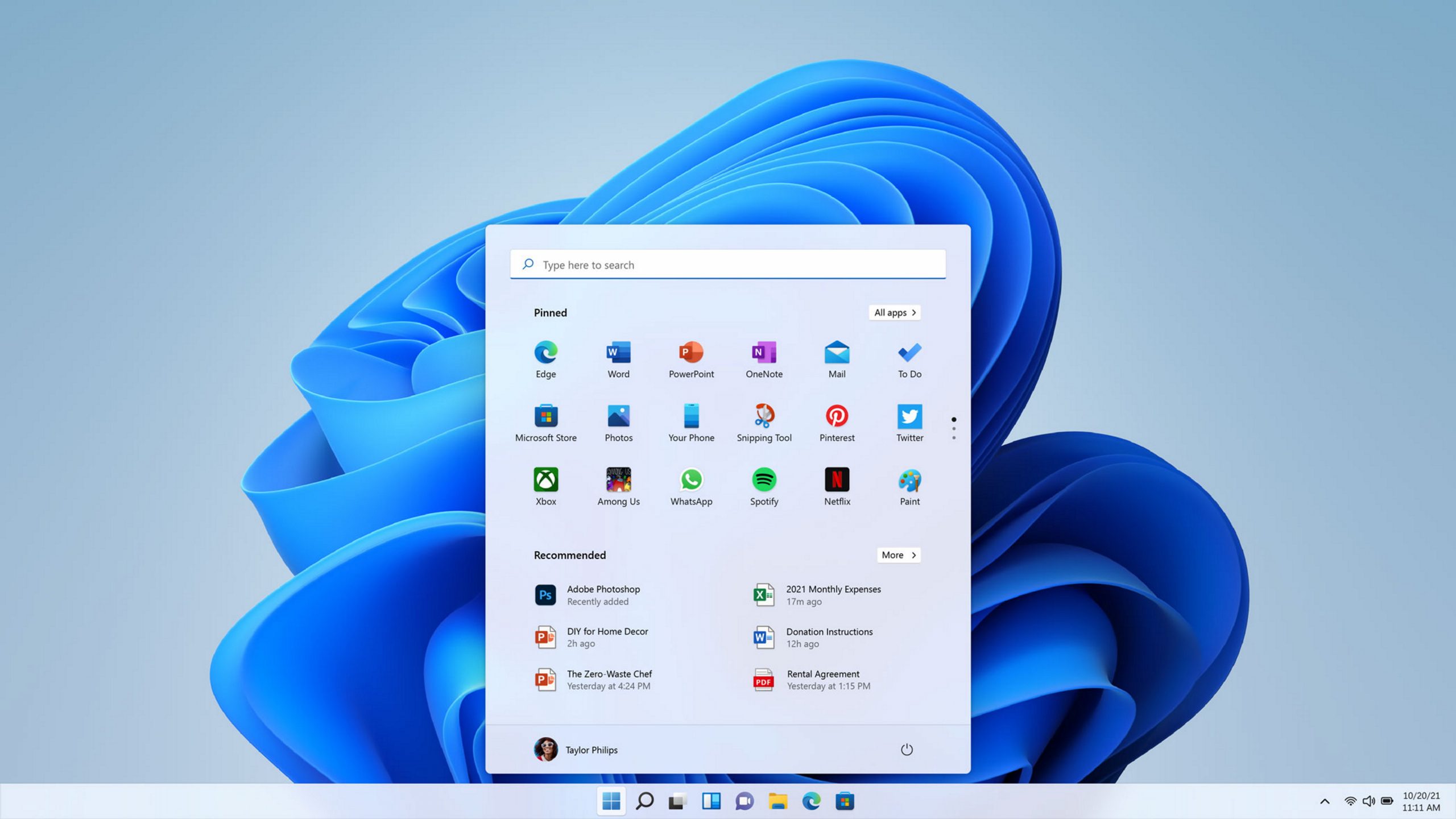 introducerer Windows 11 med store designændringer