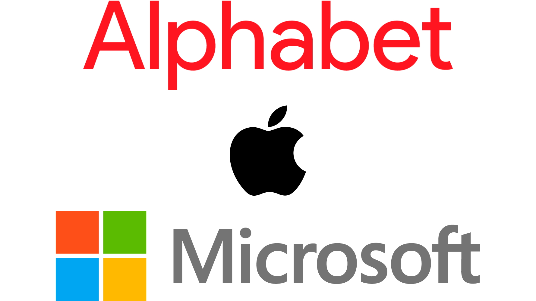 Apple Microsoft Alphabet