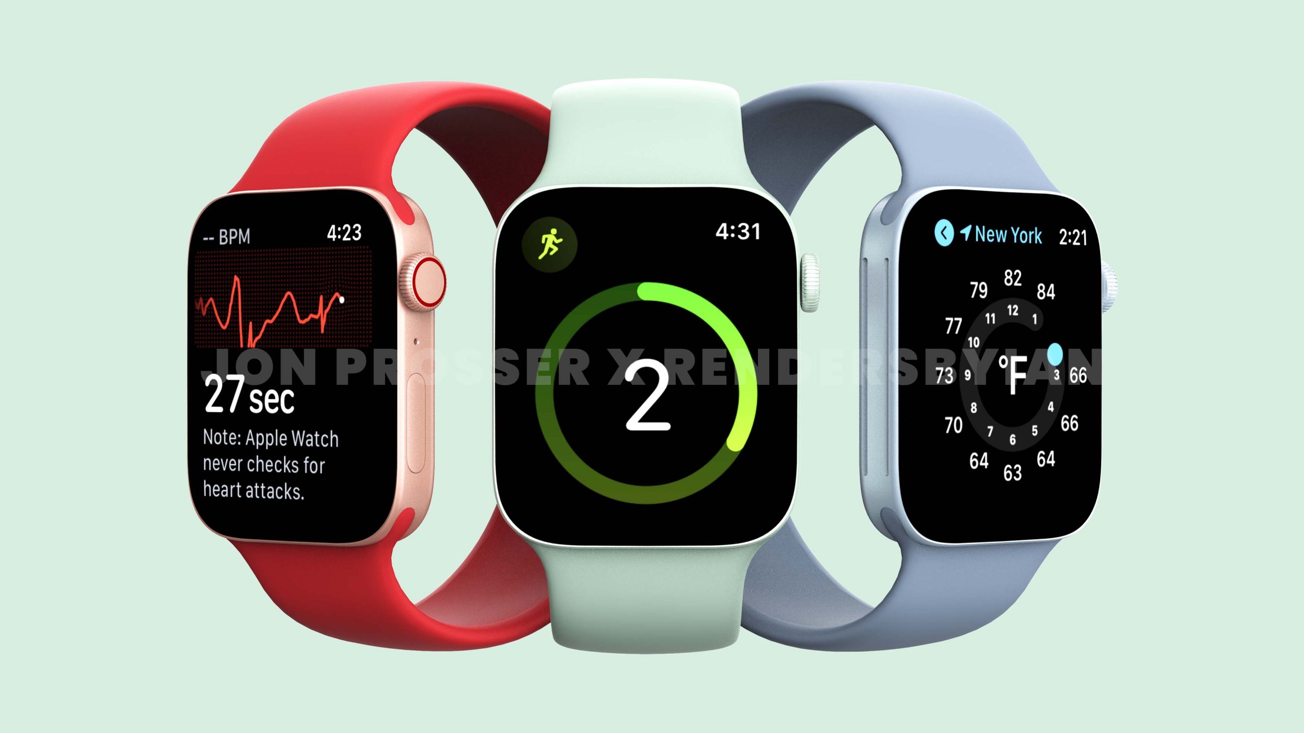 Rygte: Apple Watch Series 7 kommer i to nye størrelser