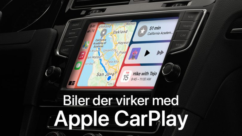 Biler med Apple CarPlay: Disse bilmodeller understøtter det