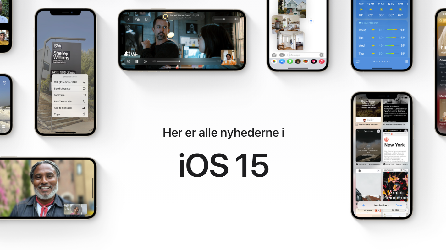 Barn Kassér Let at ske Hvad er nyt i iOS 15? Se alle nyhederne her